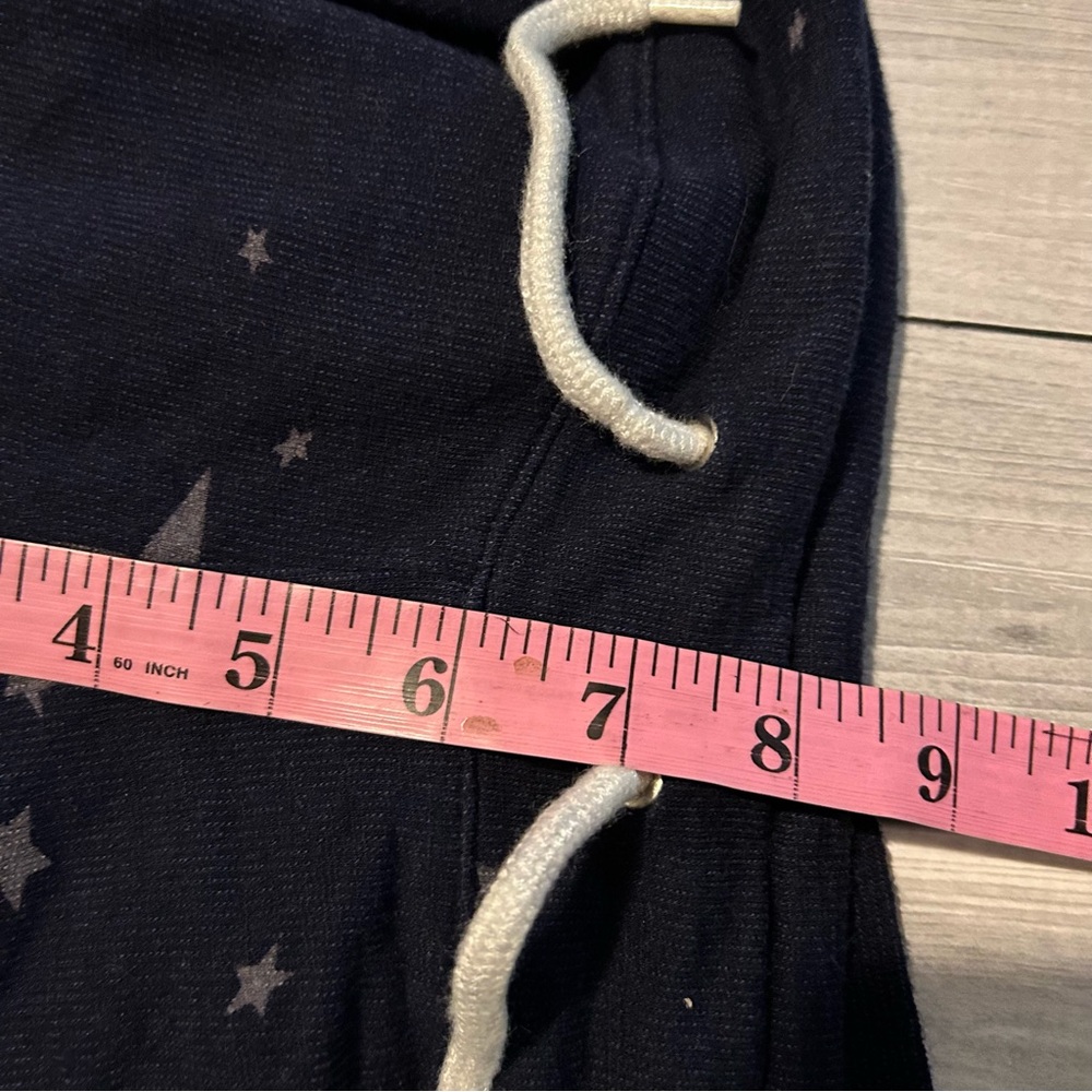 Monrow Vintage Stardust Knit Joggers Navy Silver XS - Picture 6 of 9